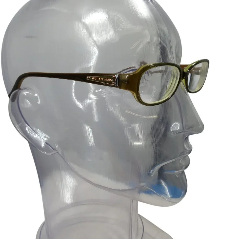 Michael Kors M2660 Green Plastic Eyeglass Frames 52-18-140 Olive Rectangle